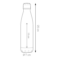 Steel mat bottle 500 pc414
