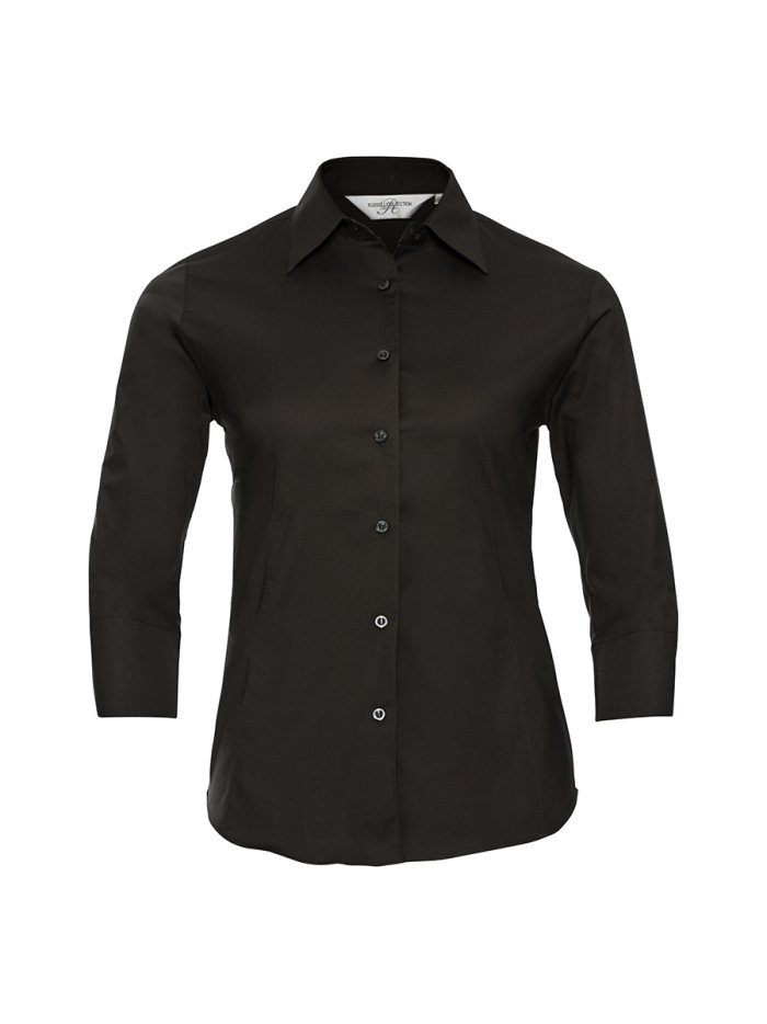 Camicia donna manica 3/4 stretch
