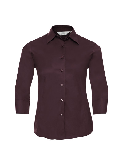 Camicia donna manica 3/4 stretch