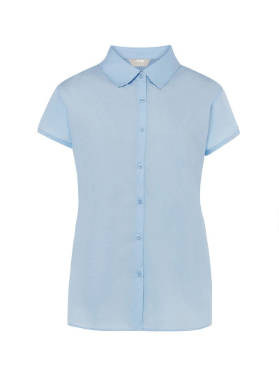 Camicia donna manica corta popeline