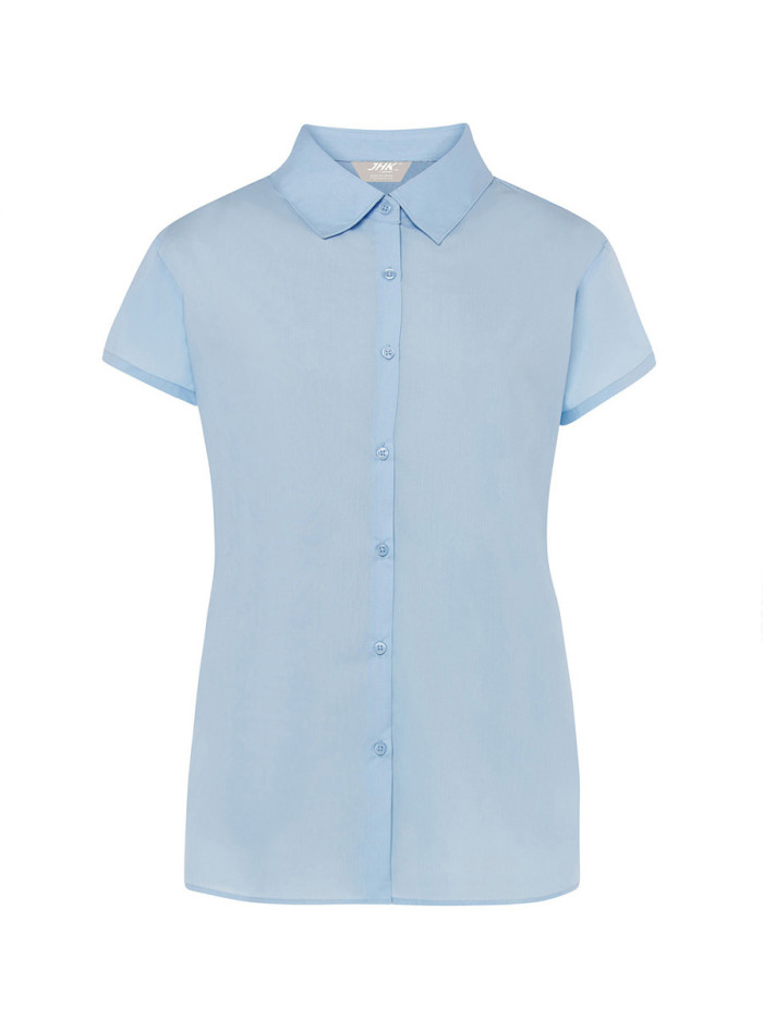 Camicia donna manica corta popeline