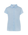 Camicia donna manica corta popeline