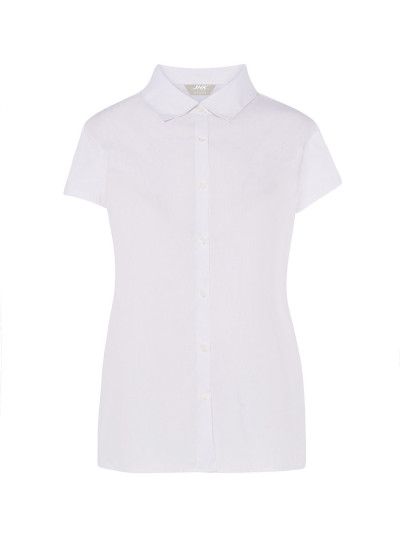 Camicia donna manica corta popeline