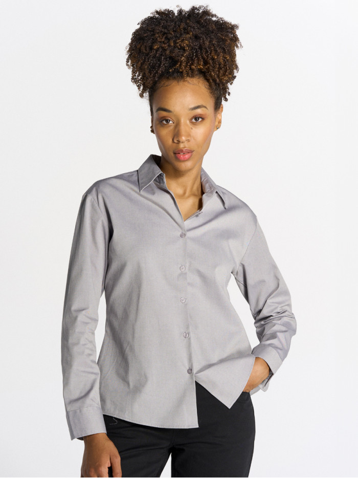 Camicia donna manica lunga oxford