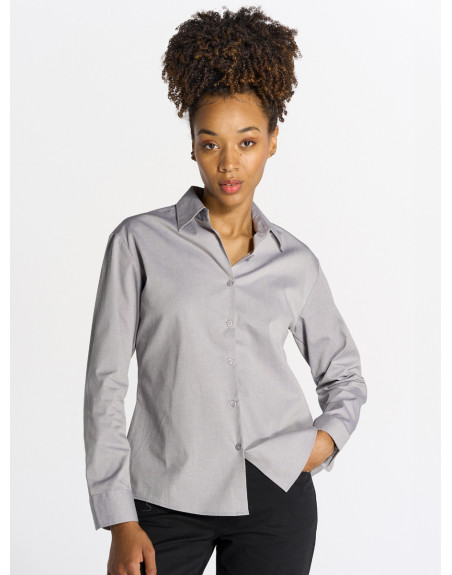 Camicia donna manica lunga oxford