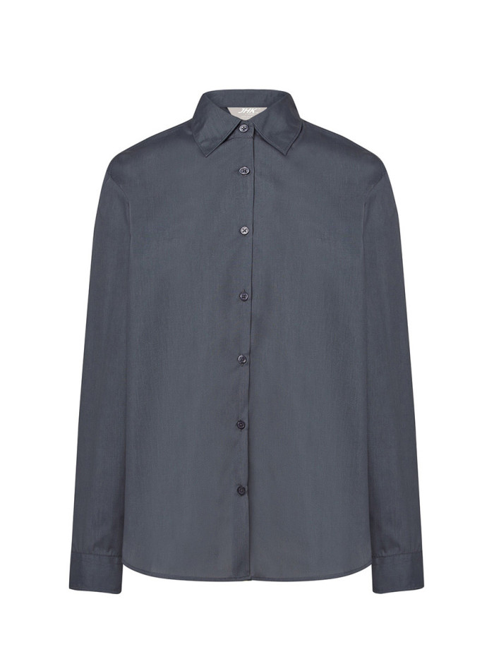 Camicia donna manica lunga popeline