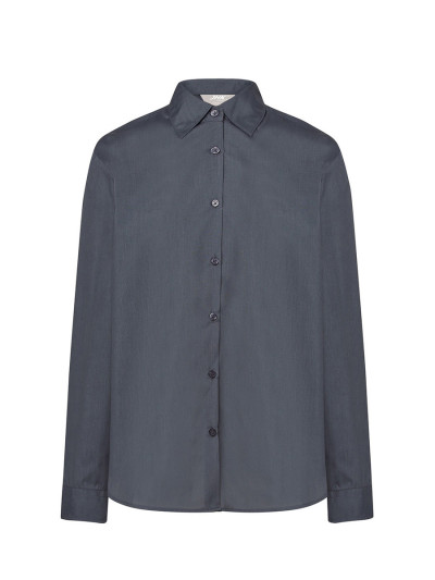 Camicia donna manica lunga popeline