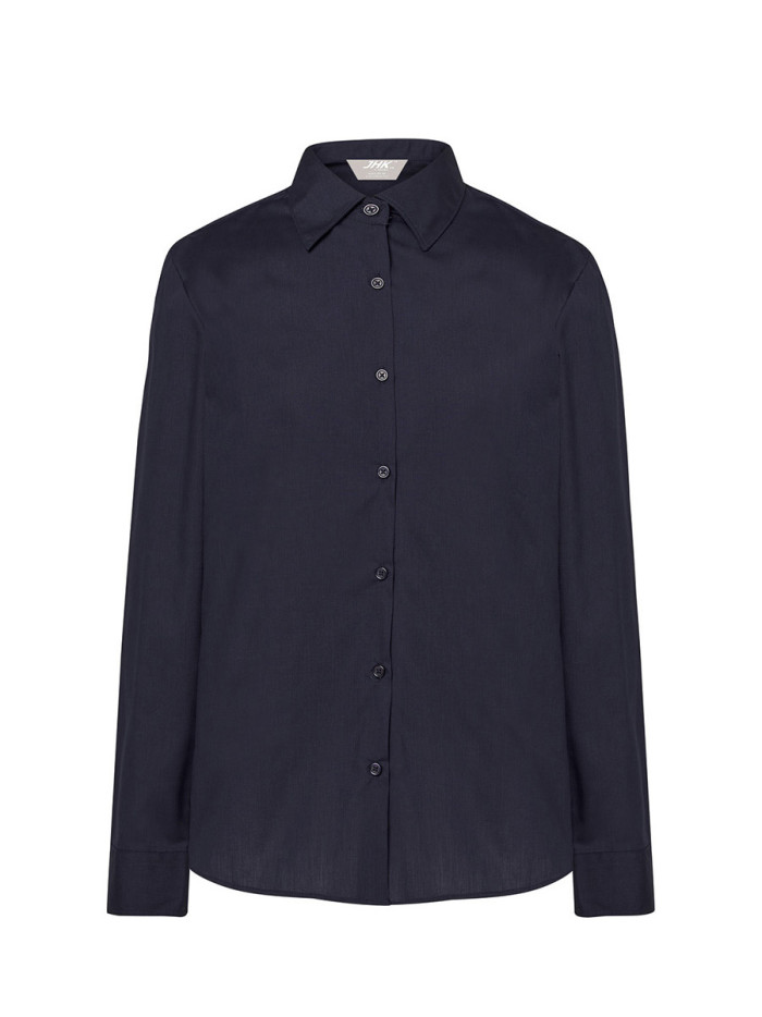 Camicia donna manica lunga popeline