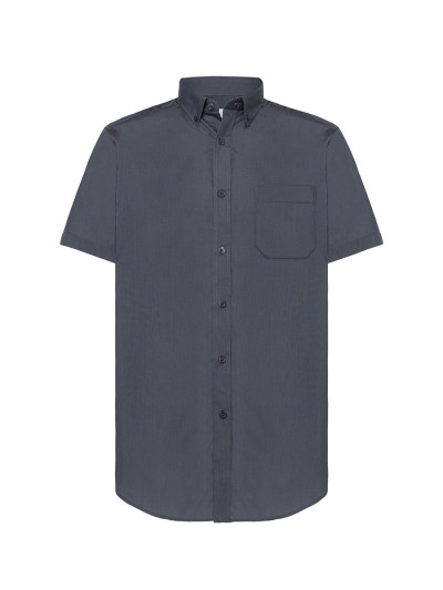 Camicia uomo manica corta popeline