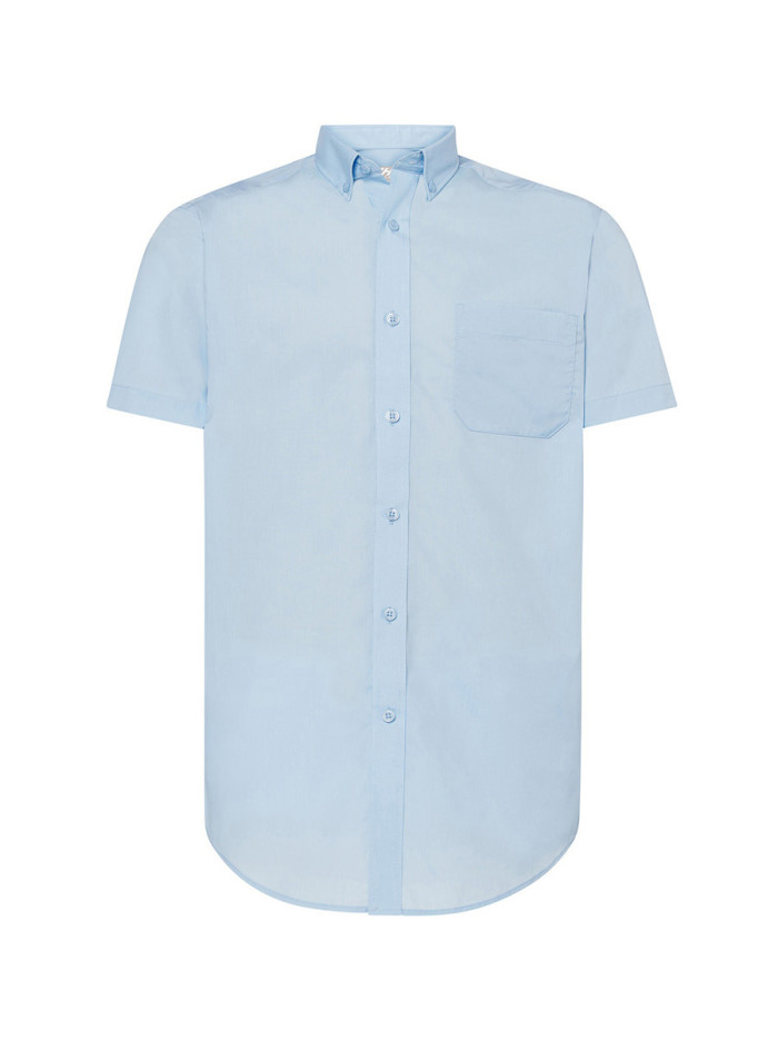 Camicia uomo manica corta popeline