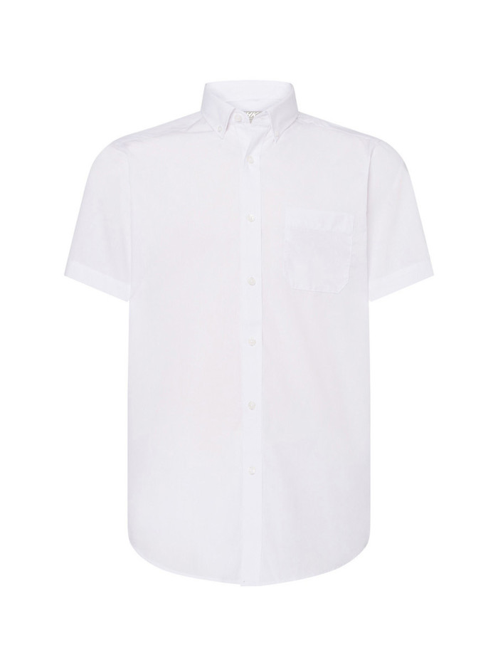 Camicia uomo manica corta popeline