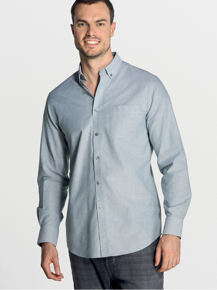 Camicia uomo manica lunga oxford