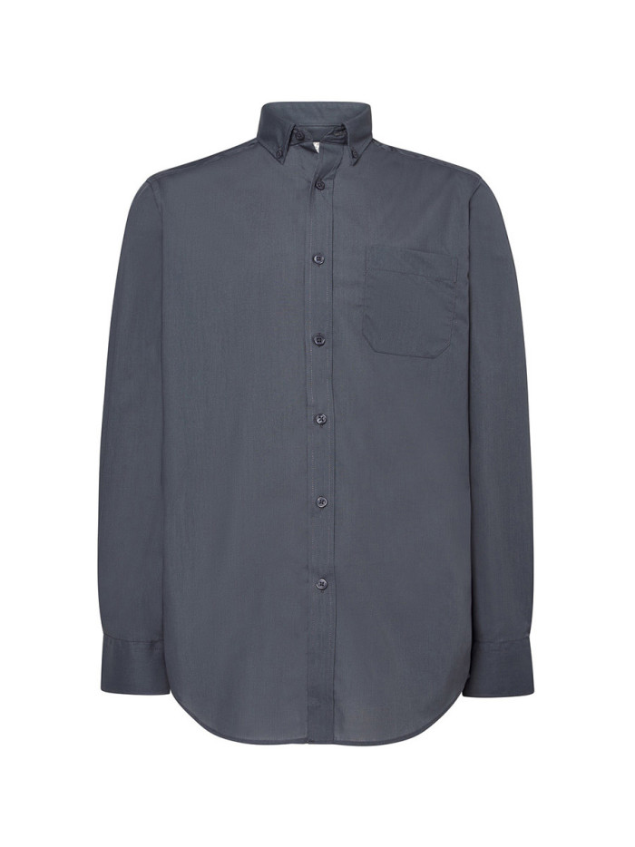 Camicia uomo manica lunga popeline