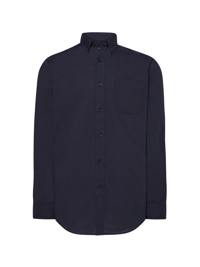 Camicia uomo manica lunga popeline