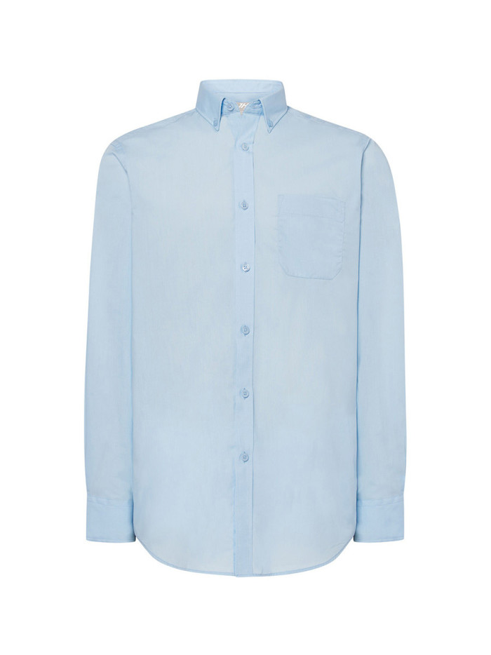 Camicia uomo manica lunga popeline
