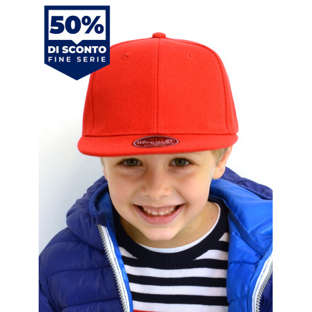 Cappello bambino visiera piatta 6 pannelli