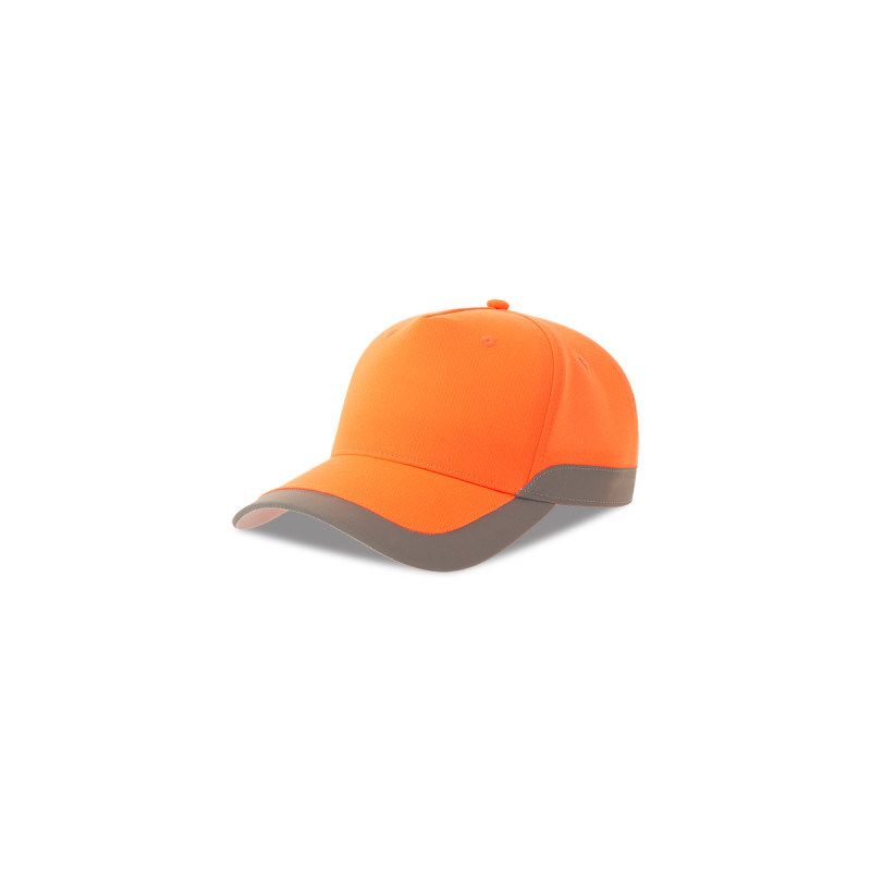 Cappello visiera curva 5 pannelli alta visibilita