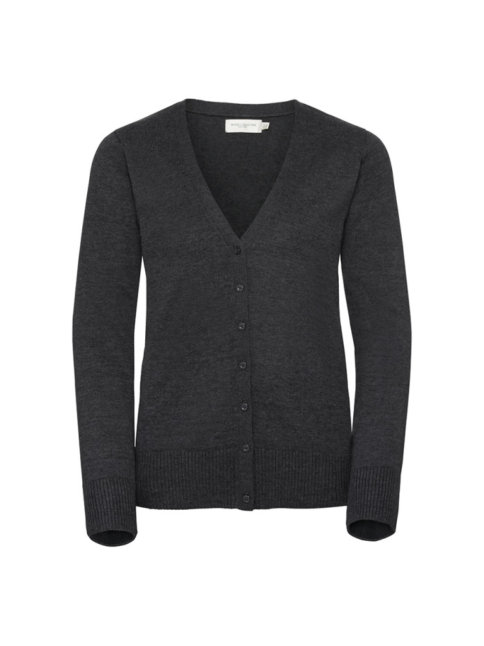 Cardigan donna collo a v