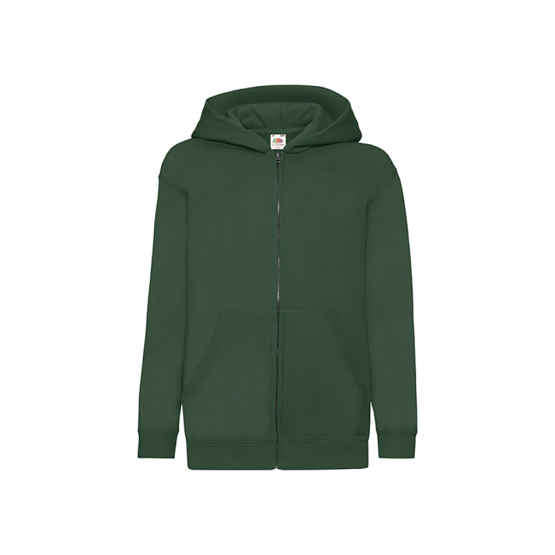 Felpa bambino cappuccio e zip classic
