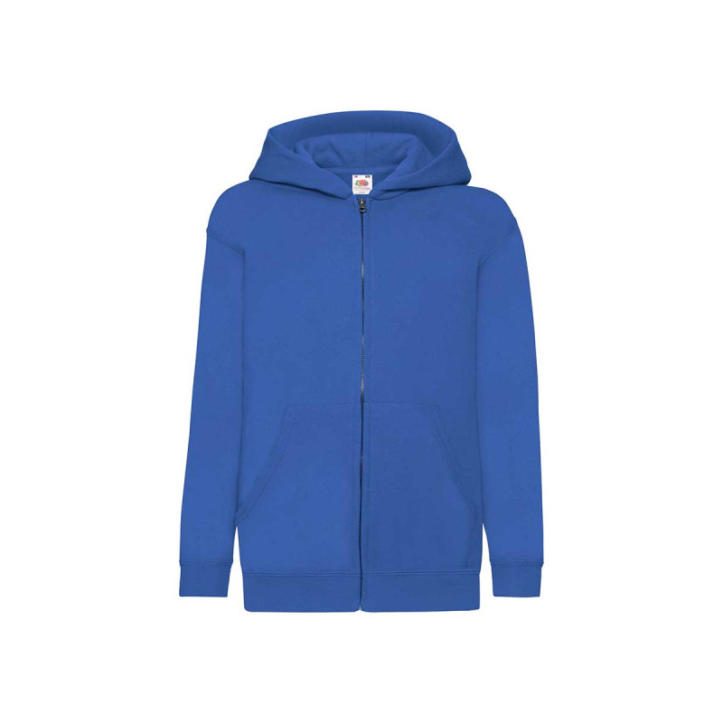 Felpa bambino cappuccio e zip classic