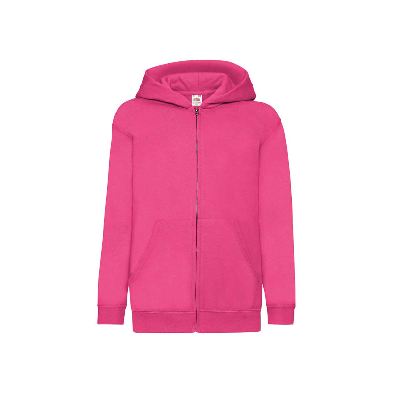 Felpa bambino cappuccio e zip classic