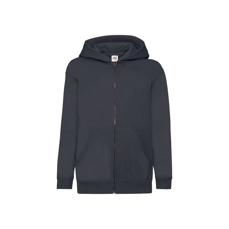 Felpa bambino cappuccio e zip classic