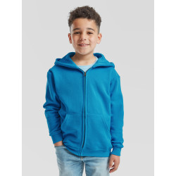 Felpa bambino cappuccio e zip classic