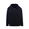 Felpa bambino cappuccio e zip leggera french terry