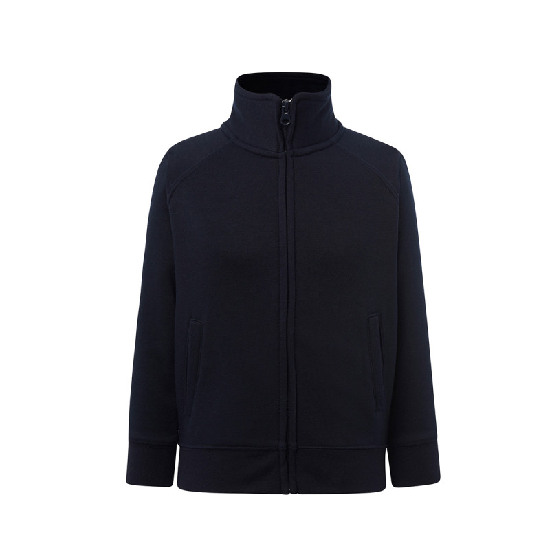 Felpa bambino zip intera leggera french terry