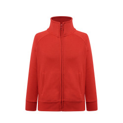 Felpa bambino zip intera leggera french terry