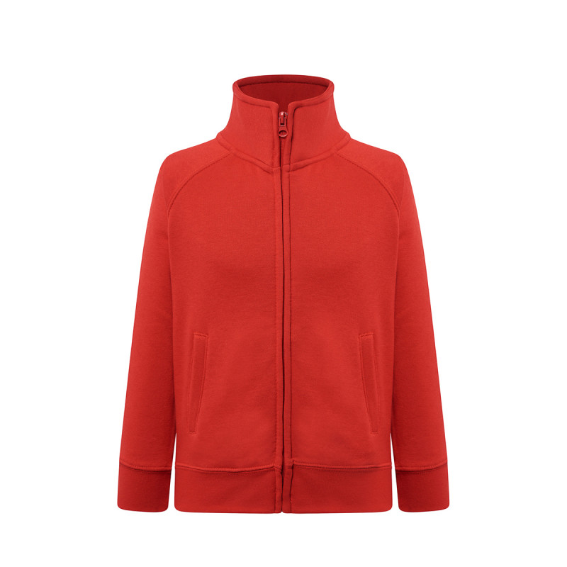 Felpa bambino zip intera leggera french terry