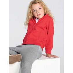 Felpa bambino zip intera leggera french terry