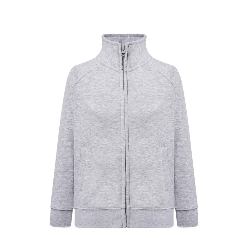 Felpa bambino zip intera premium