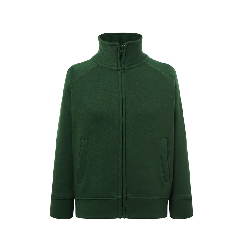 Felpa bambino zip intera premium