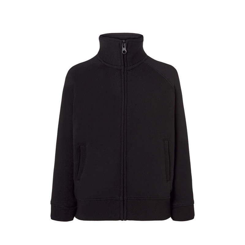 Felpa bambino zip intera premium