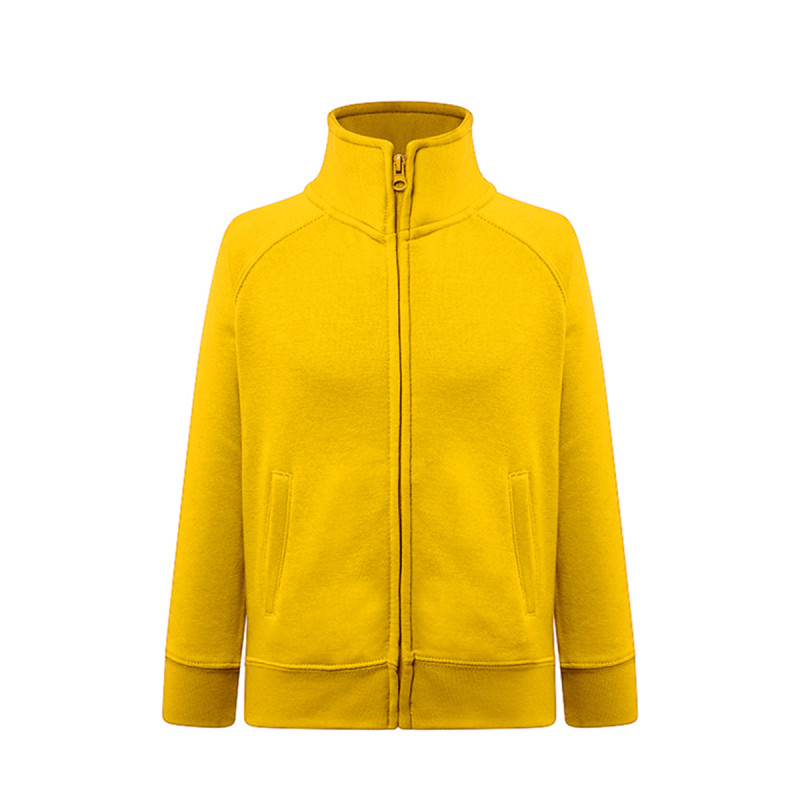 Felpa bambino zip intera premium