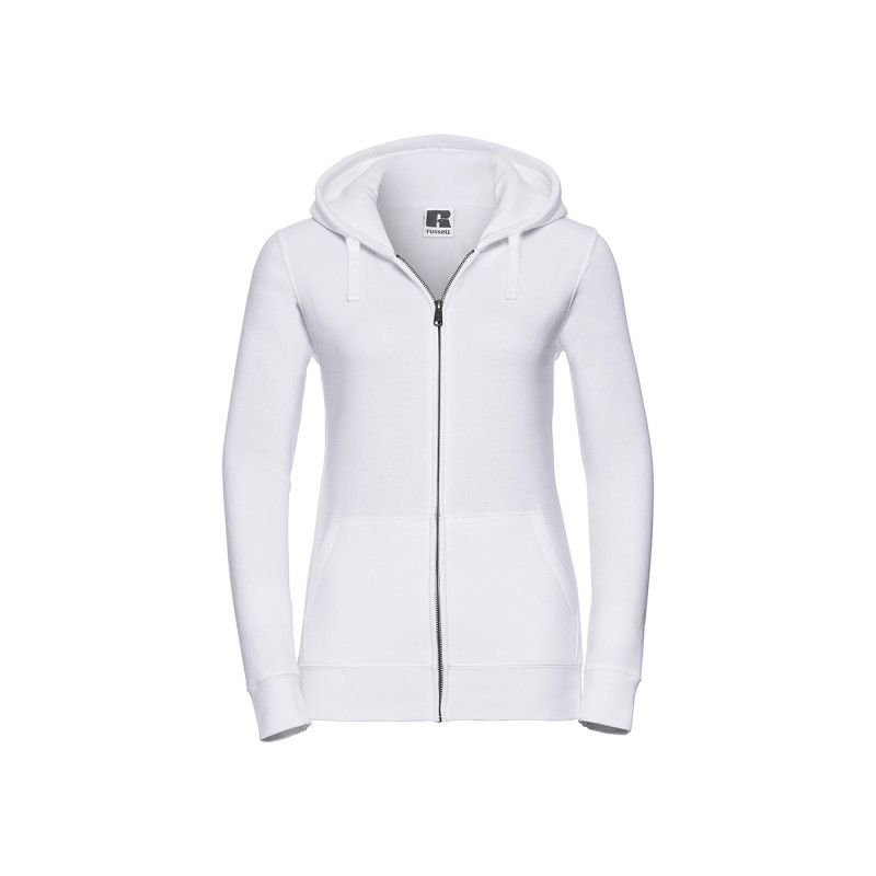 Felpa donna cappuccio e zip authentic
