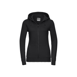 Felpa donna cappuccio e zip authentic