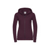 Felpa donna cappuccio e zip authentic