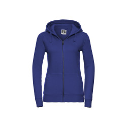 Felpa donna cappuccio e zip authentic