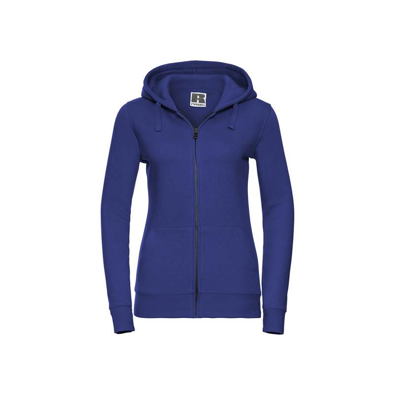 Felpa donna cappuccio e zip authentic