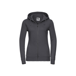 Felpa donna cappuccio e zip authentic