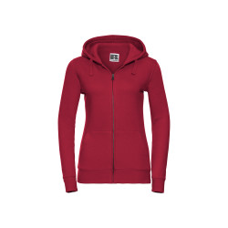 Felpa donna cappuccio e zip authentic