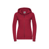 Felpa donna cappuccio e zip authentic