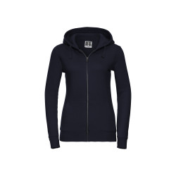 Felpa donna cappuccio e zip authentic