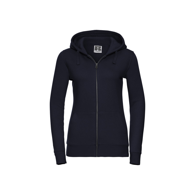 Felpa donna cappuccio e zip authentic