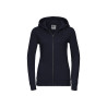 Felpa donna cappuccio e zip authentic
