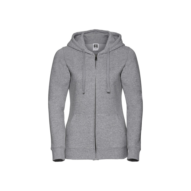 Felpa donna cappuccio e zip authentic