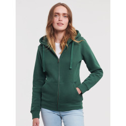 Felpa donna cappuccio e zip authentic