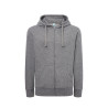 Felpa donna cappuccio e zip leggera french terry
